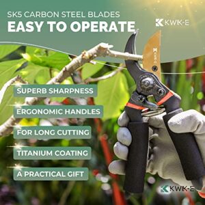 Pruning Shears for Gardening Heavy Duty, Premium Garden Scissors, Flower Cutter for Stems, Gardening tool - Cuts Branches and Flower Stems Up to 3/4'' in Diameter
