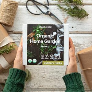 Organic Herb Garden Kit Indoor - Certified USDA & Made in USA | Herb Plants for Women and Men, Indoor Herb Garden Starter Kit, Herb Growing Kit Indoor, Plant Growing Kit, Herb Starter Kit, Plant Kit