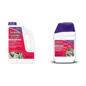 Bonide (BND95349) - Insect Control Systemic Granules, 0.22% Imidacloprid Insecticide (4 lb.) & 941 Pt Spray Systemic Insect Control Concentrate, 16 oz
