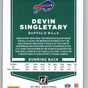 2021 Donruss #227 Devin Singletary Buffalo Bills NFL Football Card NM-MT