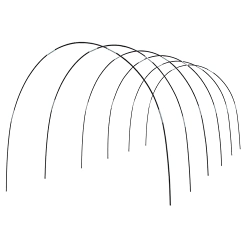 Greenhouse Tunnel with Clips,Set of 6,Greenhouse Hoops for Supporting Garden Row Covers to Protect Plants from Frost, Insects, Birds, or Intense Sun
