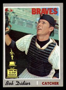 baseball mlb 1970 topps #232 bob didier ex excellent braves