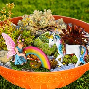 Mood Lab Fairy Garden - Unicorn Rainbow Set of 2 pcs - Miniature Figurines & Accessories Kit