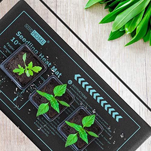 VIVOHOME 20W Waterproof Seedling Heat Mat for Seed Starting Propagation and Increase Germination Success 10 Inch x 20.75 Inch MET Safety Standard Certified