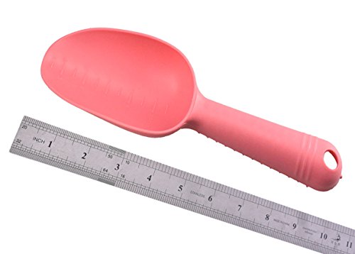 Annymall Composite Muti-Functional Scoop, 2 Piece Plastic Homegrown Gardening Tool Flowerpot Shovel Scoop, Pet's Food Scoop, Beach Sand Shovel 10‘’