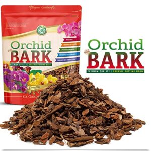 Organic Orchid Potting Bark - Made in USA Premium Mini Bark Garden Soil Amendment Mix for Proper Root Development of Phalaenopsis, Cattleyas, Indoor/Outdoor Plants, Reptile Terrarium Bedding and more!