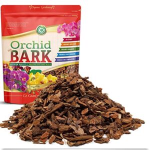 Organic Orchid Potting Bark - Made in USA Premium Mini Bark Garden Soil Amendment Mix for Proper Root Development of Phalaenopsis, Cattleyas, Indoor/Outdoor Plants, Reptile Terrarium Bedding and more!