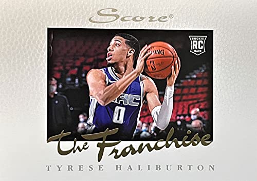 2020-21 Panini SCORE - The Franchise - TYRESE HALIBURTON Basketball ROOKIE Card - Limited Edition with Only 2269 Made - Sacramento Kings