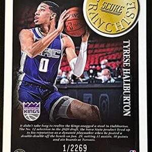 2020-21 Panini SCORE - The Franchise - TYRESE HALIBURTON Basketball ROOKIE Card - Limited Edition with Only 2269 Made - Sacramento Kings