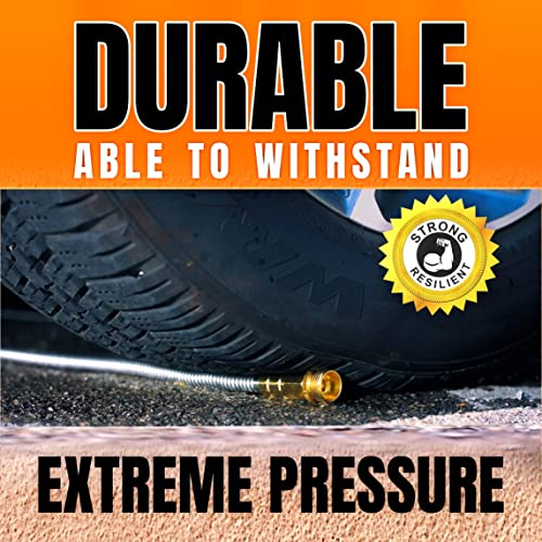 Tardigrade Steel Hose - Garden Hose 50 FT - Made of Metal - Heavy Duty Stainless Steel - Outdoor Water Hoses, Flexible, Lightweight, Brass, Dog Chew Crush Proof, No Kink, Durable Lawn Tool