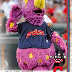 2019 Topps Opening Day Mascots Baseball #M-2 Slider Cleveland Indians Official MLB Trading Card