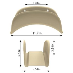 Gardzen Steel Wall-mounted Heavy Duty Beige Hose Bracket, Car Hose Holder, Carrier, Support For Garden Hose Hanger