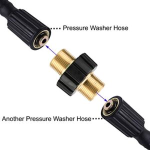 Tool Daily Pressure Washer Adapter Set, M22 to 3/8 Inch Quick Connect, 3/4 Inch to Quick Disconnect, Male M22 Hose Adapter, 9-Pack