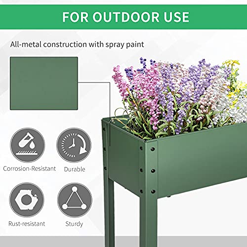 Raised Garden Bed for Vegetables Elevated Planter Box with Legs Outdoor Patio Flower Herb Container Gardening