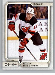 2018-19 opc o-pee-chee hockey #24 nico hischier new jersey devils official 18/19 nhl trading card