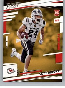 2022 panini prestige #372 skyy moore rc rookie kansas city chiefs nfl football trading card