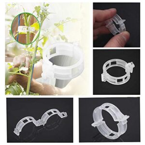 300 PCS Plant Support Garden Clips,Tomato Vine Clips,Durable Crop Clips in White for Flower Vine Twine Tomato Orchid to Grow Upright and Healthier