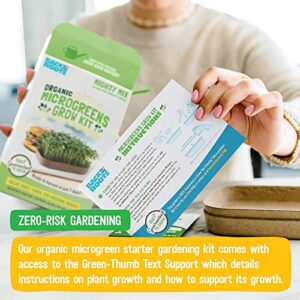 Back to the Roots DIY Microgreen Grow Kit, 6-Grow Variety Pack