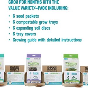 Back to the Roots DIY Microgreen Grow Kit, 6-Grow Variety Pack