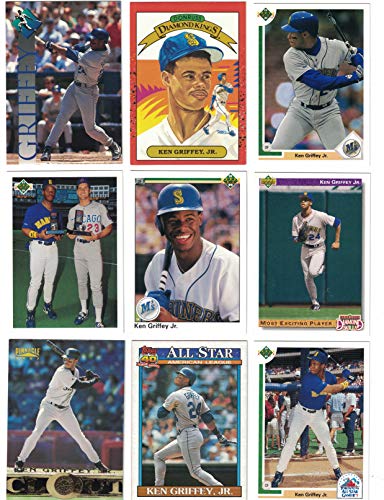 Ken Griffey Jr. / 100 Assorted Baseball Cards Featuring Ken Griffey Jr.