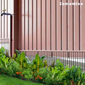 Samamixx Animal Barrier Fence, 10 Pack No Dig Fencing 10.83ft(L) × 12in(H) Garden Fence Border for Dog Rabbit Pet, Decorative Metal Small Fence Panels for Outdoor Yard Patio Landscape, T Shape