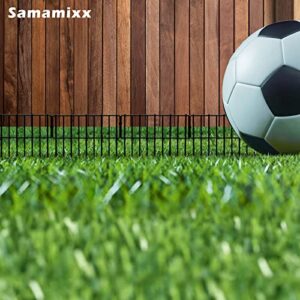 Samamixx Animal Barrier Fence, 10 Pack No Dig Fencing 10.83ft(L) × 12in(H) Garden Fence Border for Dog Rabbit Pet, Decorative Metal Small Fence Panels for Outdoor Yard Patio Landscape, T Shape