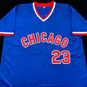 Ryne Sandberg Signed Autographed Blue Baseball Jersey with JSA COA - Size XL - Chicago Great