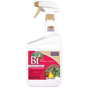 bonide captain jack’s bacillus thuringiensis bt, 32 oz ready-to-use spray for worm & caterpillar control organic gardening