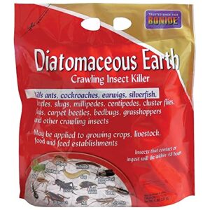 bonide diatomaceous earth crawling insect killer, 5 lbs. fast acting and long lasting pesticide for indoor or outdoor use