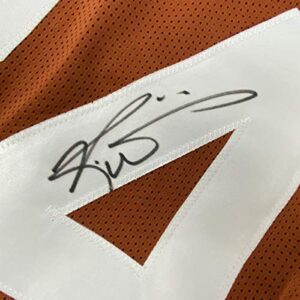 Autographed/Signed Ricky Williams Texas Orange College Football Jersey Beckett BAS COA