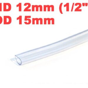 siny ID 1/2" / OD 5/8" 3 Ft 1 Meter PVC Clear Hose Tubing Aquarium Air Tube Pond Garden Water Delivery