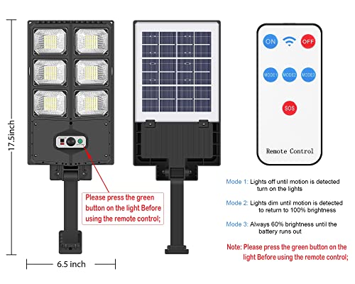 150W Solar Lights Outdoor, 3 Modes Led Solar Wall Light Motion Sensor with Remote Control, 8000LM IP65 Waterproof Solar Flood Lights Lamp for Yard, Garden, Path, Parking lot