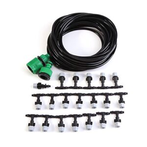 misting micro irrigation water cooling system watering drip kit sprinkler nozzle hose sprinkler garden patio micro irrigation set(5m)