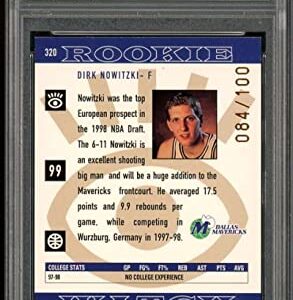 Dirk Nowitzki Rookie Card 1998-99 Upper Deck #320 PSA 8