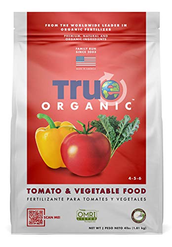 TRUE Organic - Tomato & Vegetable Plant Food 4lbs - CDFA, OMRI, for Organic Gardening