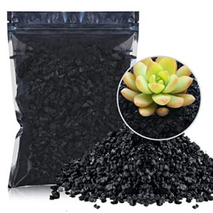 yeesite 1 quart sized bag 100% all natural hardwood charcoal- activated plant charcoal for soil amendment, orchids, terrariums, planting, garden