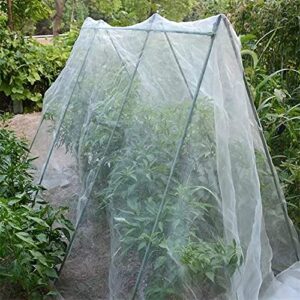 Agfabric Garden Netting 8'x10' Insect Pest Barrier Bird Netting for Garden Protection,Row Cover Mesh Netting for Vegetables Fruit Trees and Plants,White