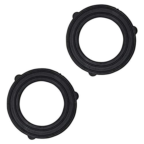 Morvat Brass Garden Hose Kink Protector, Hose Extension, Water Hose Adapter, Outdoor Faucet Extender, Standard 3/4'' Threading, 2 Pack, Includes 4 Rubber Washers and Tape