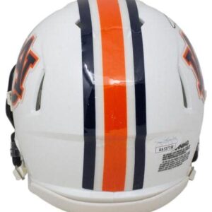 Chris Davis Signed Auburn Tigers Mini Speed Replica Helmet Kick 6 Inscribed JSA - Autographed College Helmets