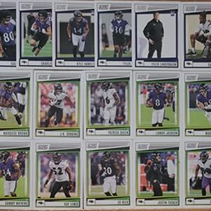 2022 Panini Score Football Baltimore Ravens Team Set 16 Cards W/Drafted Rookies