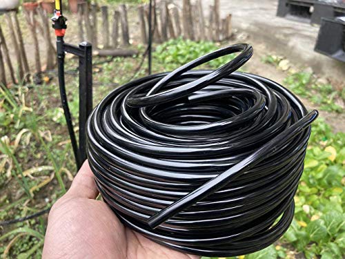 ZILIM 100ft 1/4inch(7 x 4mm) Blank Distribution Tubing Drip Irrigation Hose Garden Watering Tube Line(100’)