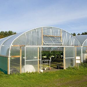 SHANGXING 2 Pack Greenhouse Clear Plastic Film-6.5 x 6.5 Ft Polyethylene Greenhouse Plant Cover Sheeting UV Resistant for Horticulture,Garden and Agriculture (2pcs)