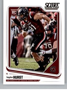 2018 score #399 hayden hurst south carolina gamecocks rookie football card