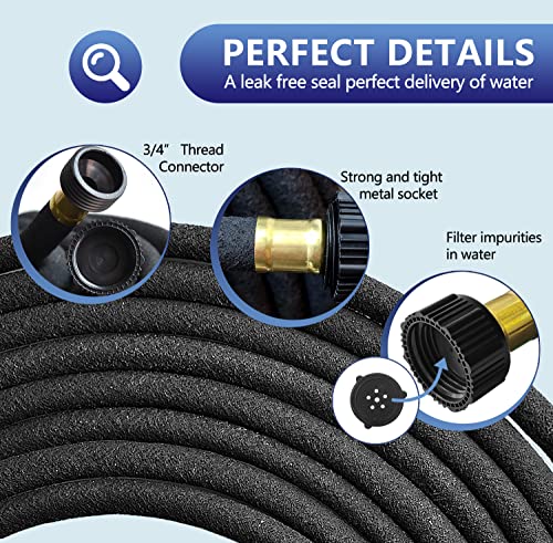 Soaker Hose 100 FT for Garden Beds, 1/2’’ Diameter Heavy Duty Soaker Hoses 100 FT for Garden Beds To Save 70% Water, 100 FT Drip Soaker Hose for Vegetable Beds (100 FEET)