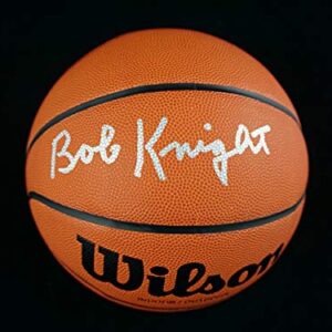 Bob Knight Signed Autographed Silver Ink NCAA Basketball with JSA COA - Indiana University Hoosiers Coach