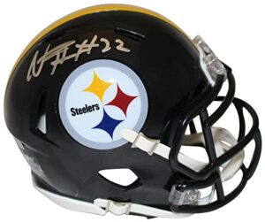 najee harris autographed pittsburgh steelers speed mini helmet fan