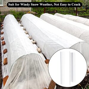 32PCS White Snap Clamps for 1/2 Inch Greenhouses PVC Pipe, Row Covers, Shelters, Bird Protection, 2.4 Inches Long, White (White-3/4inch)