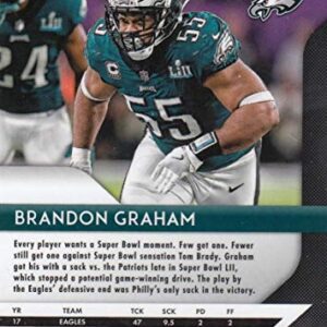 2018 Panini Prizm Football #44 Brandon Graham Philadelphia Eagles Official NFL Trading Card