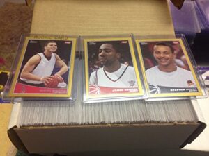 2009-2010 topps basketball gold complete set rookies include stephen curry, blake griffin, james harden