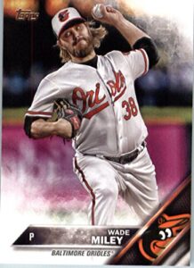2016 topps update #us77 wade miley baltimore orioles baseball card